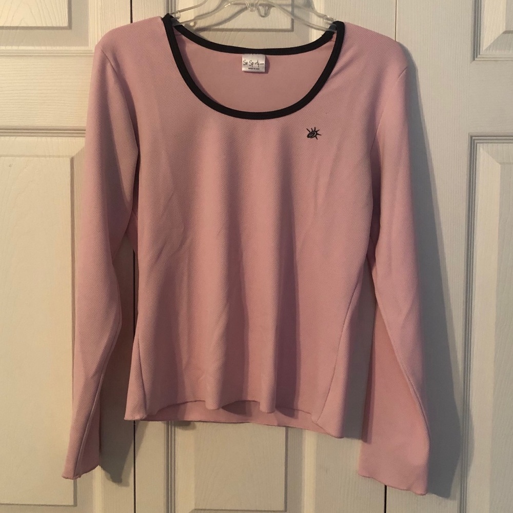 So Sporty Cute Pink Casual Shirt 👚